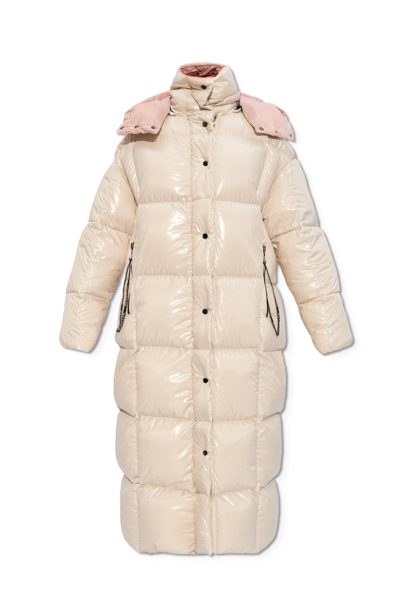 Cream 'Parnaiba' down coat Moncler - SchaferandweinerShops Spain